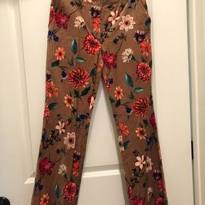 Oilily velvet floral pants